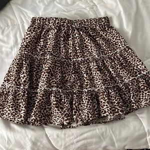 Leopard print Shein skirt